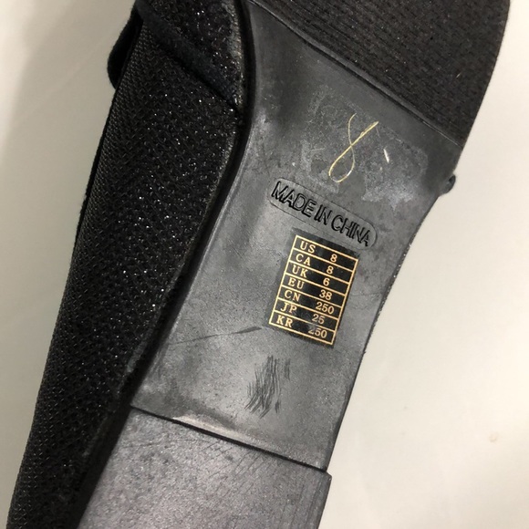 BRAND NEW - sparkly black flats - Picture 4 of 4